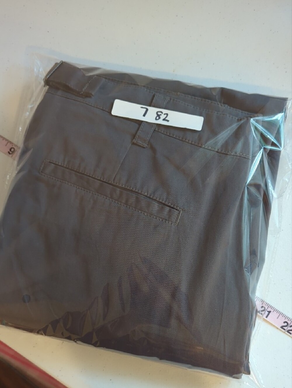 Pact Boulevard Brushed Twill Wide Leg Trouser Storm Gray size Large - Picture 12 of 13